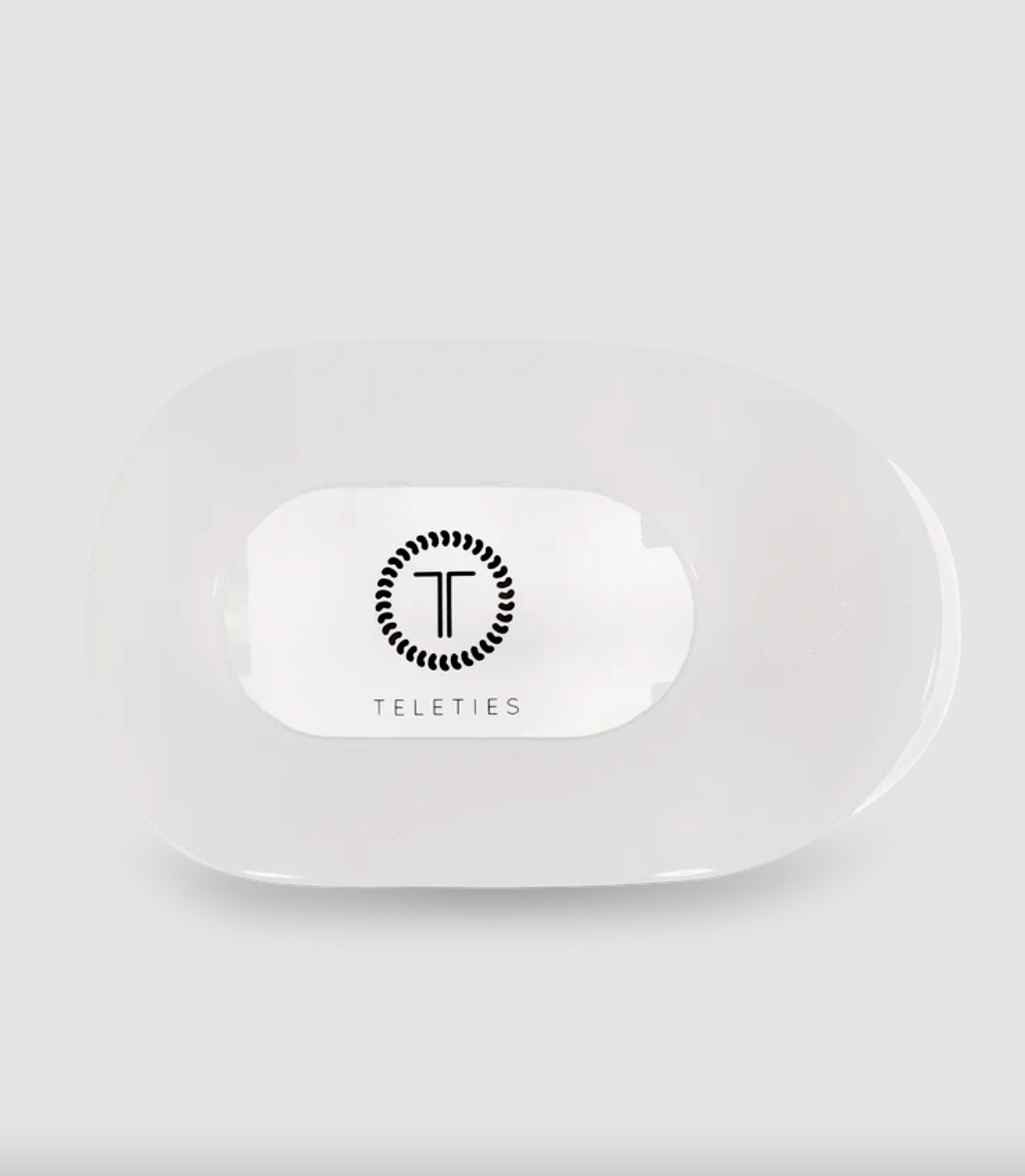 teleties small flat round clip - neutrals