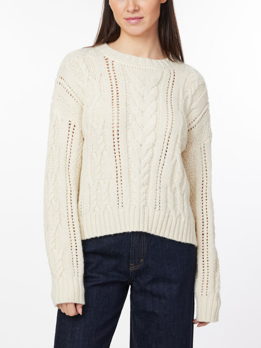 cable knit pointelle sweater – Kindred People