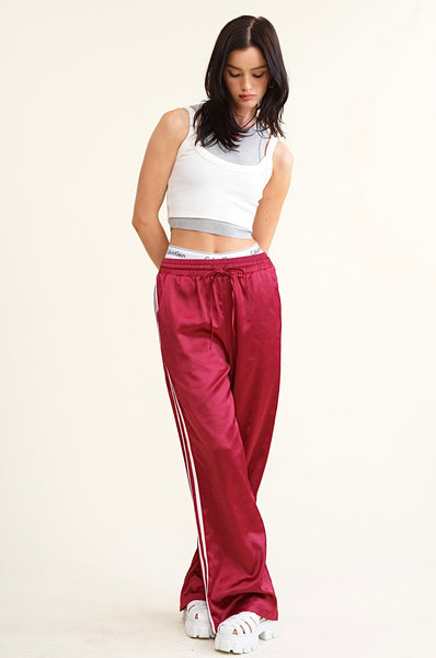 sporty satin track pants – Kindred People