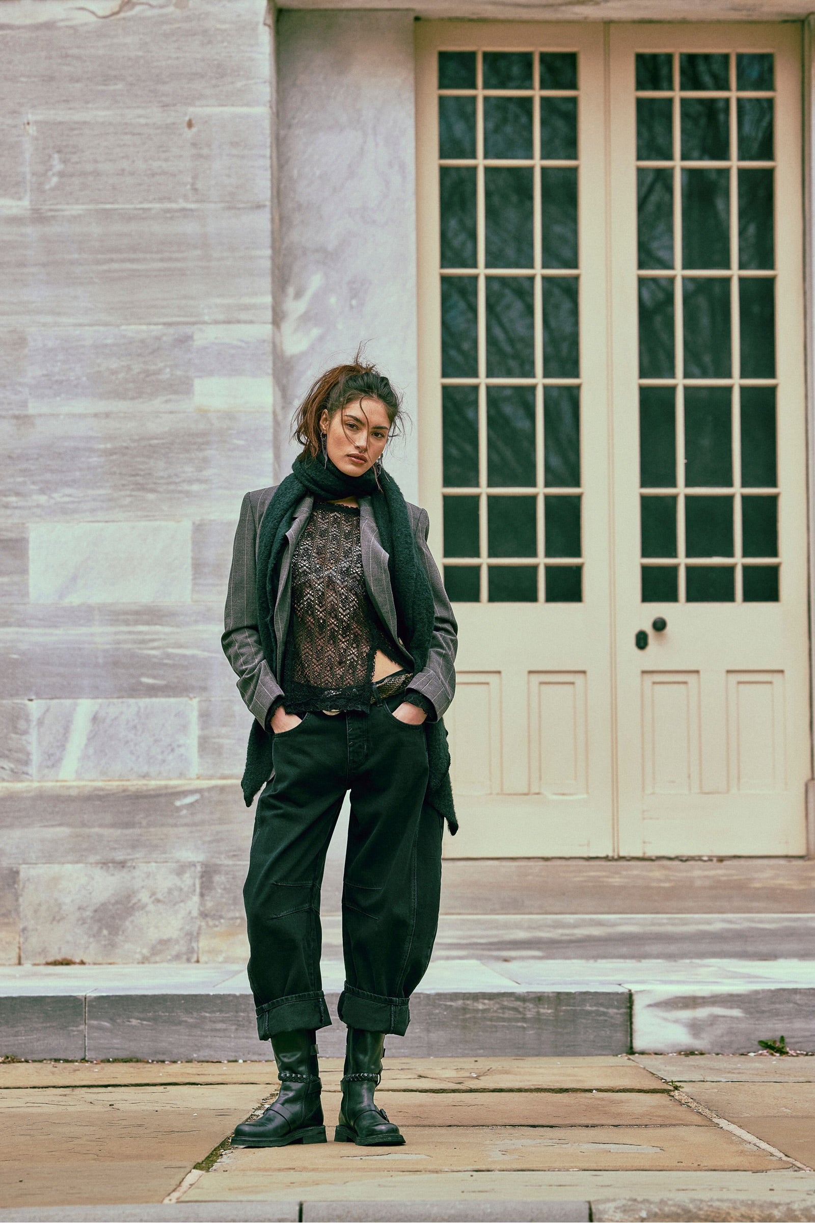 fp good luck mid rise barrel jean