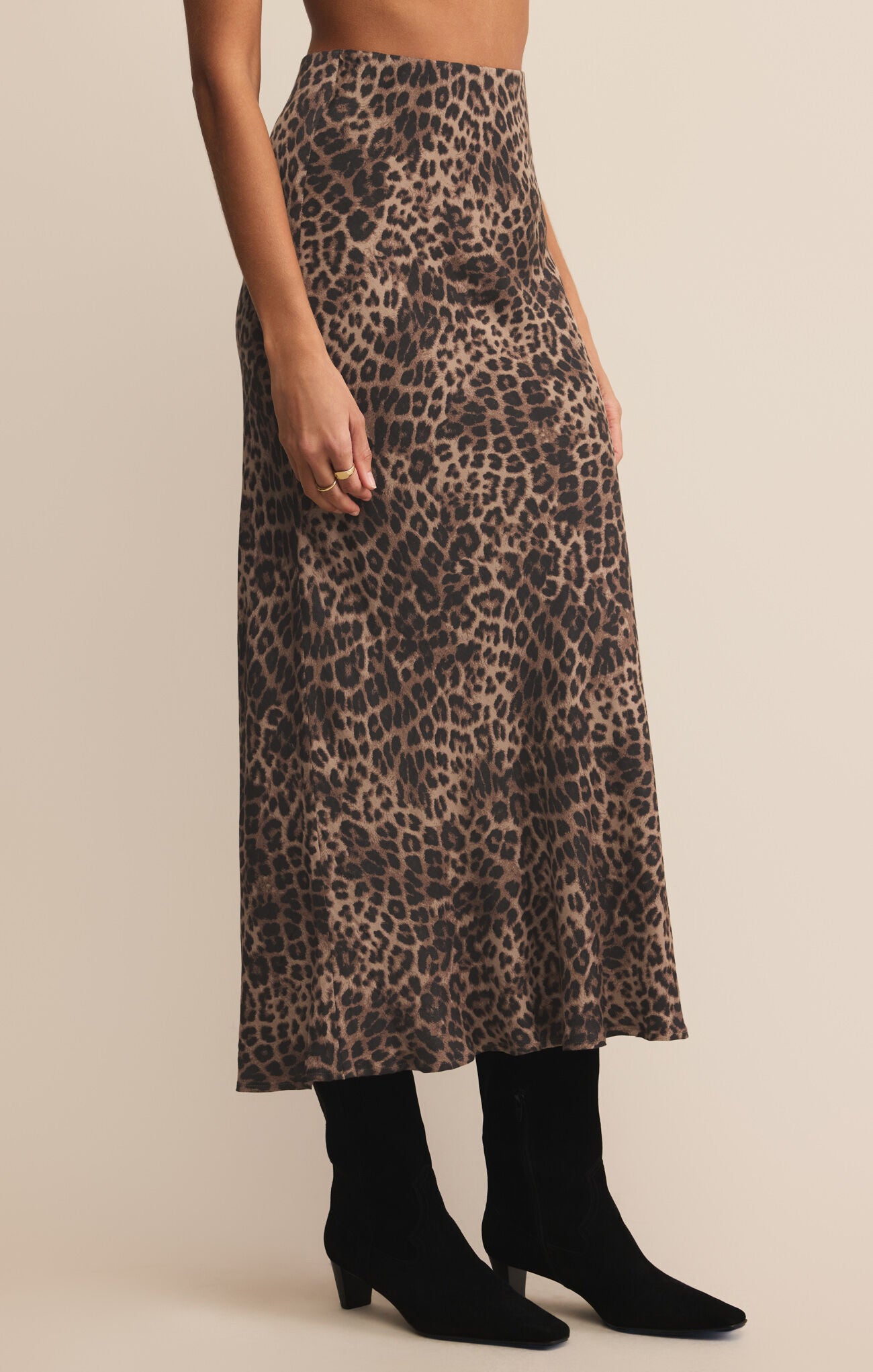 izabel leopard skirt