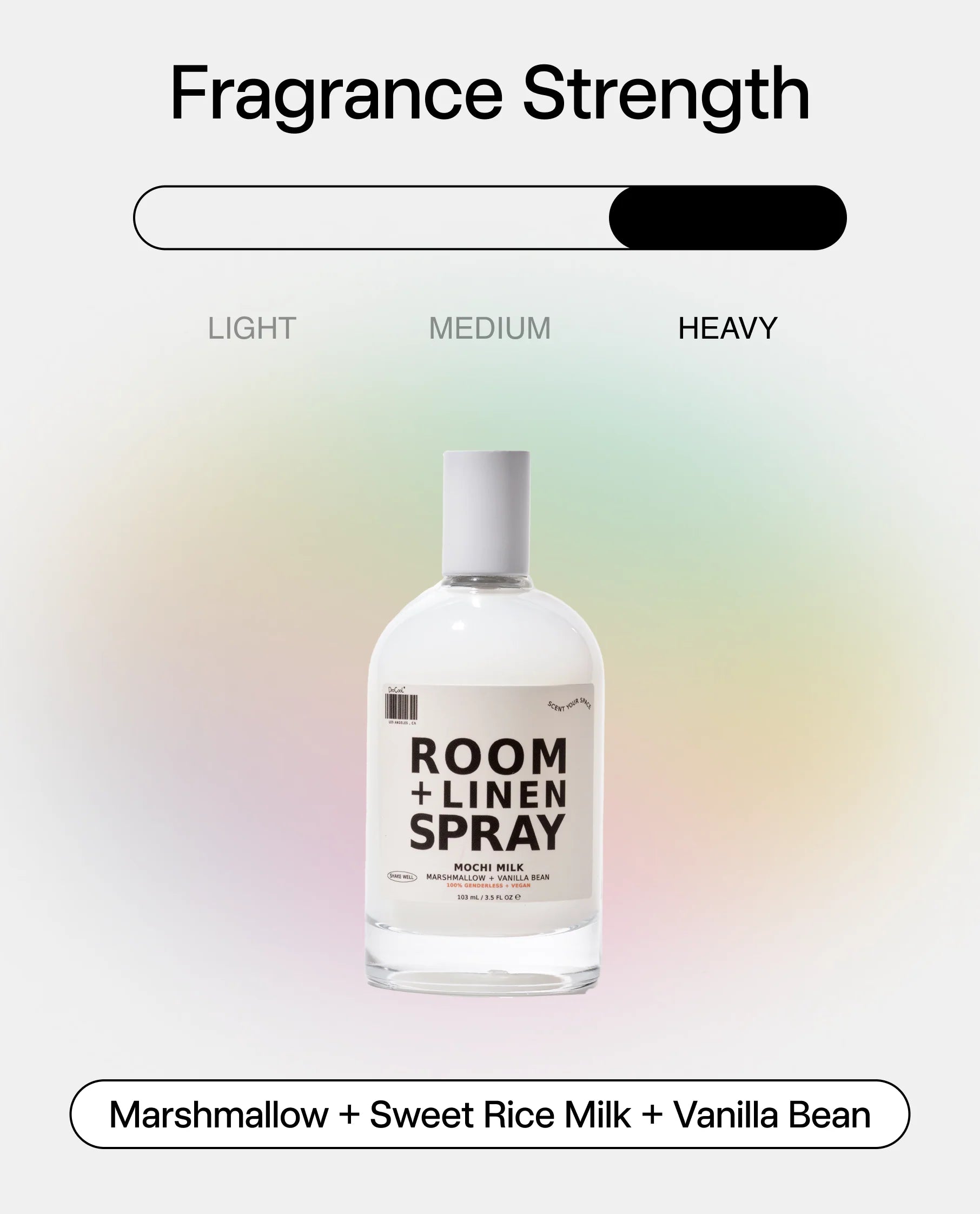 dedcool room + linen spray - mochi milk
