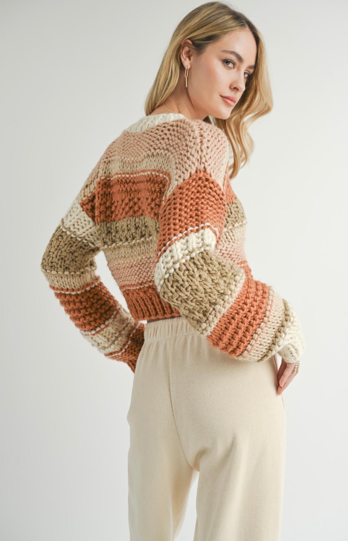 butter pecan chunky sweater