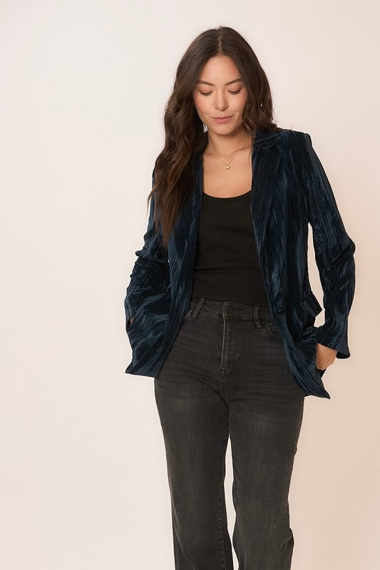 velvet crush blazer