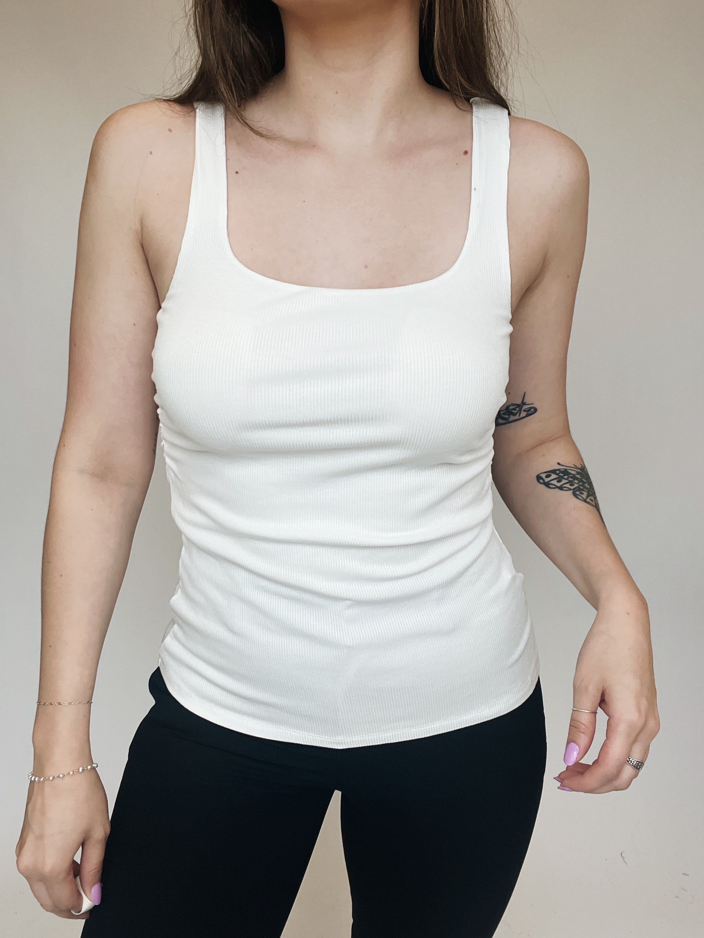magnolia ruched tank