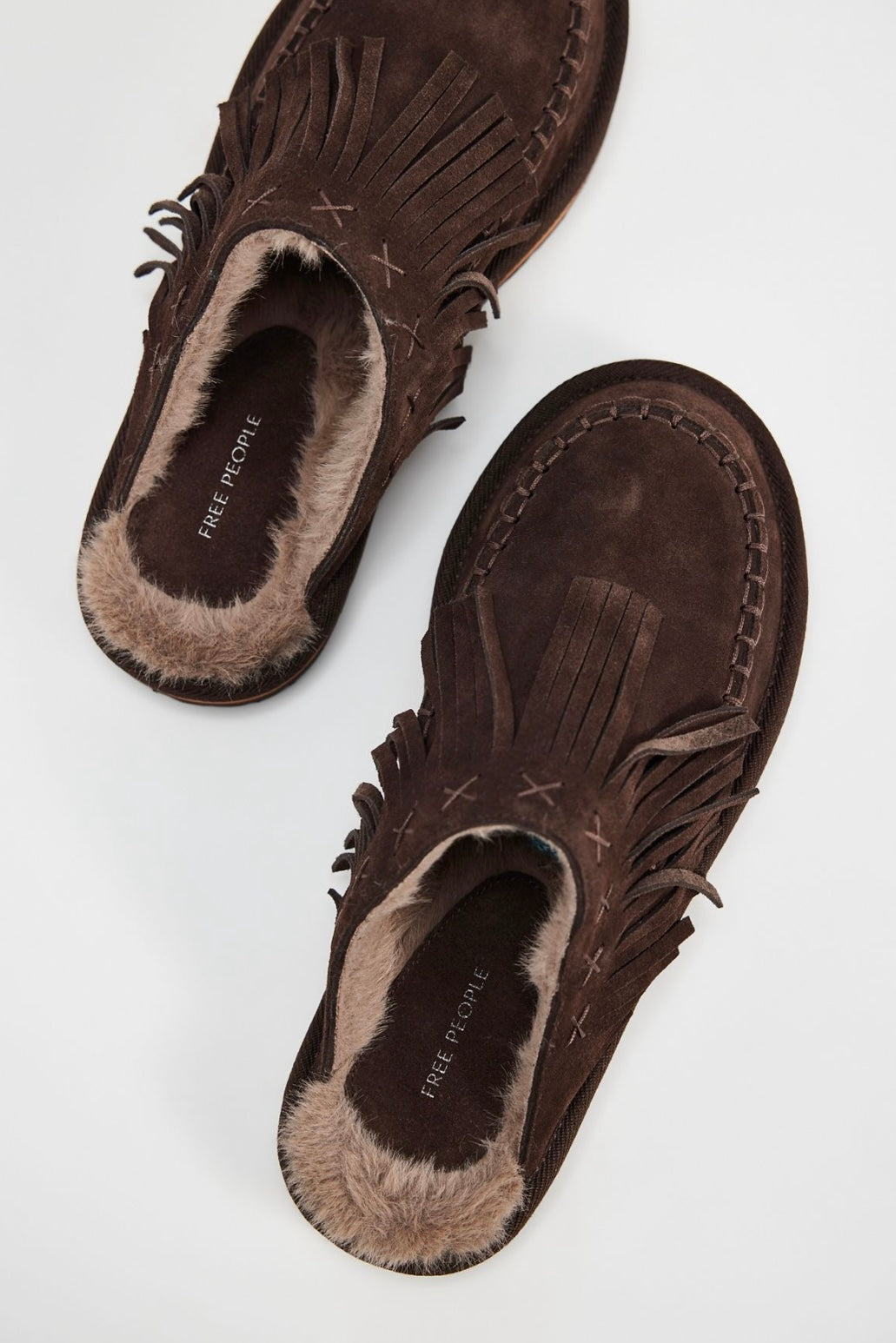 fp fallon fringe mule