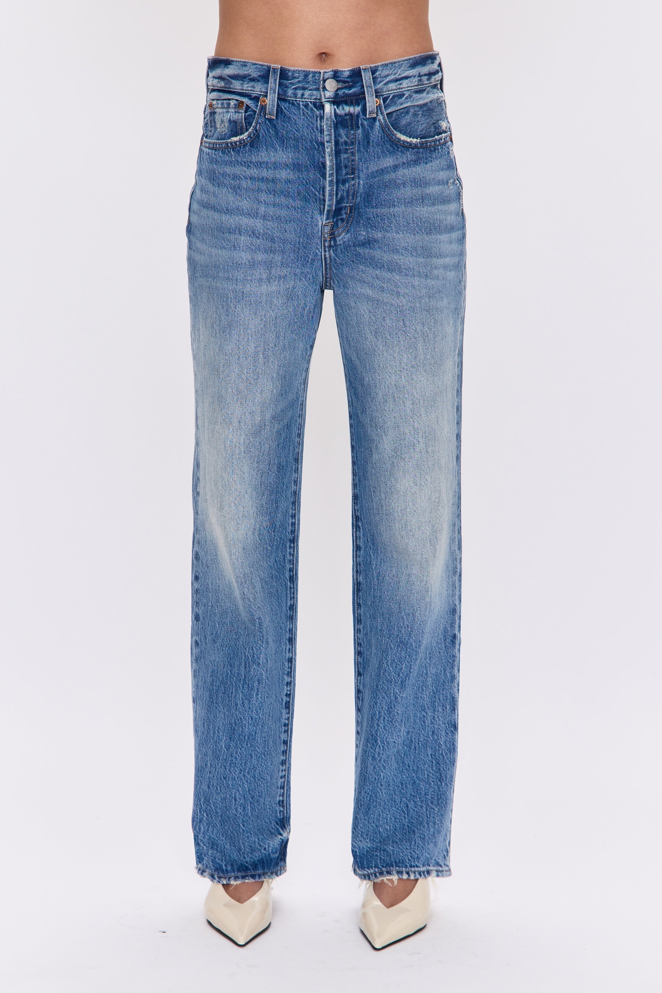 cassie high rise straight - serpentine vintage