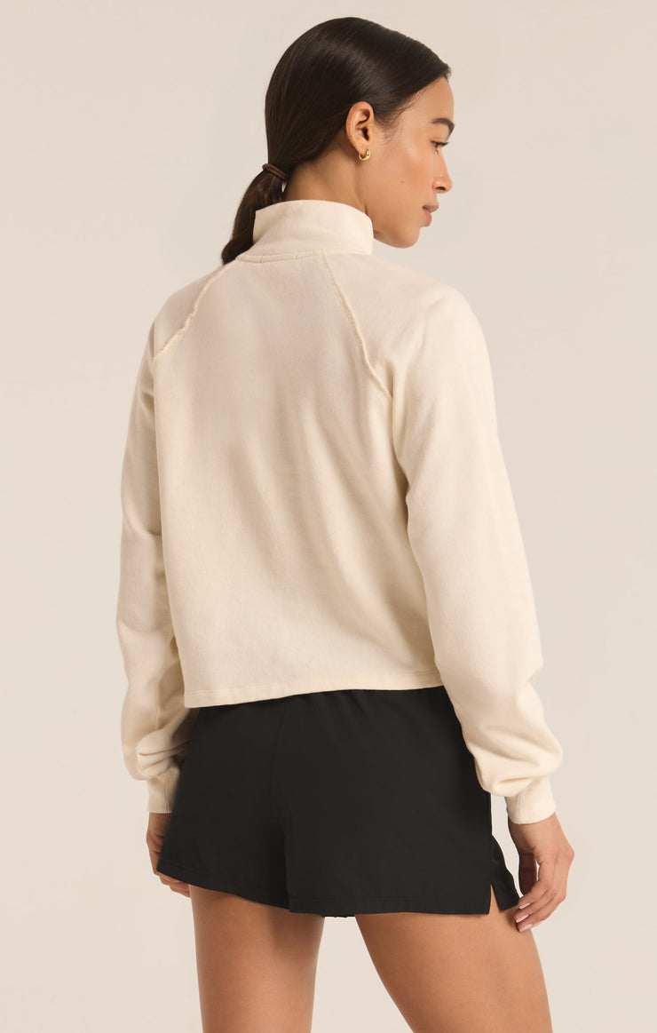 on the run half zip sweatshirt