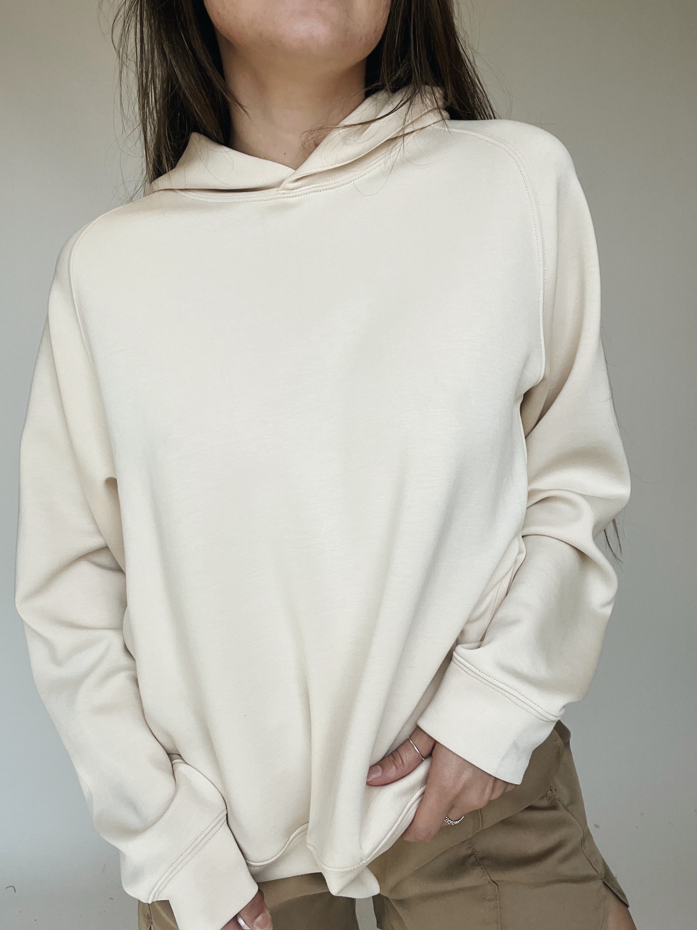 relaxed soft hoodie