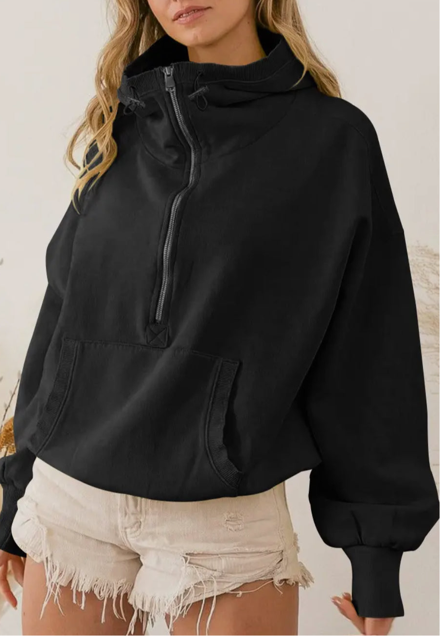 bianca half zip hoodie