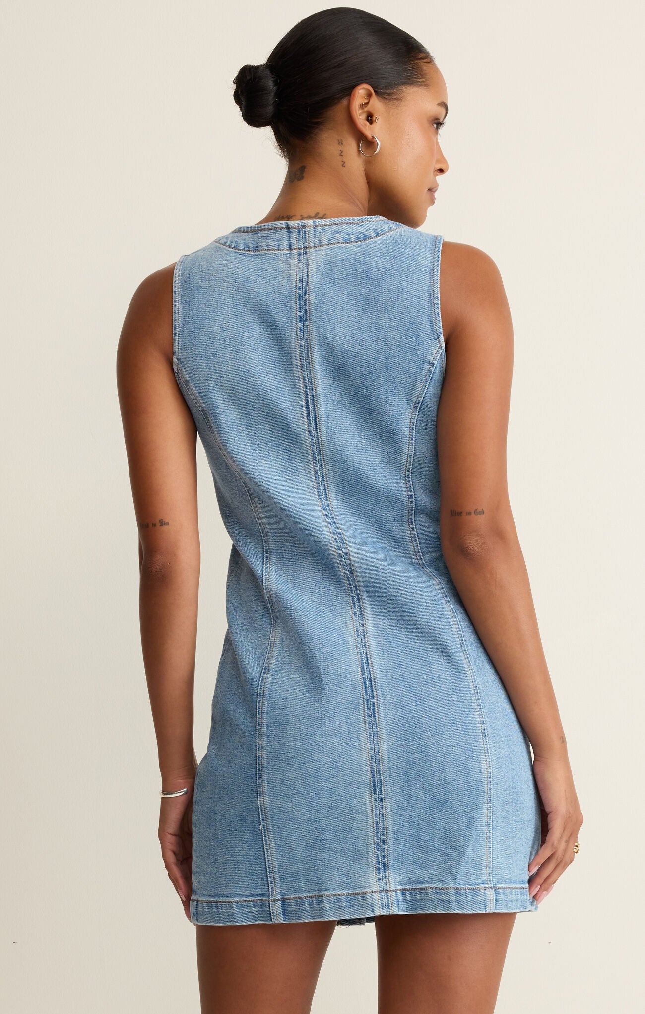 seamed mini dress Jolie Denim Seamed Mini Dress