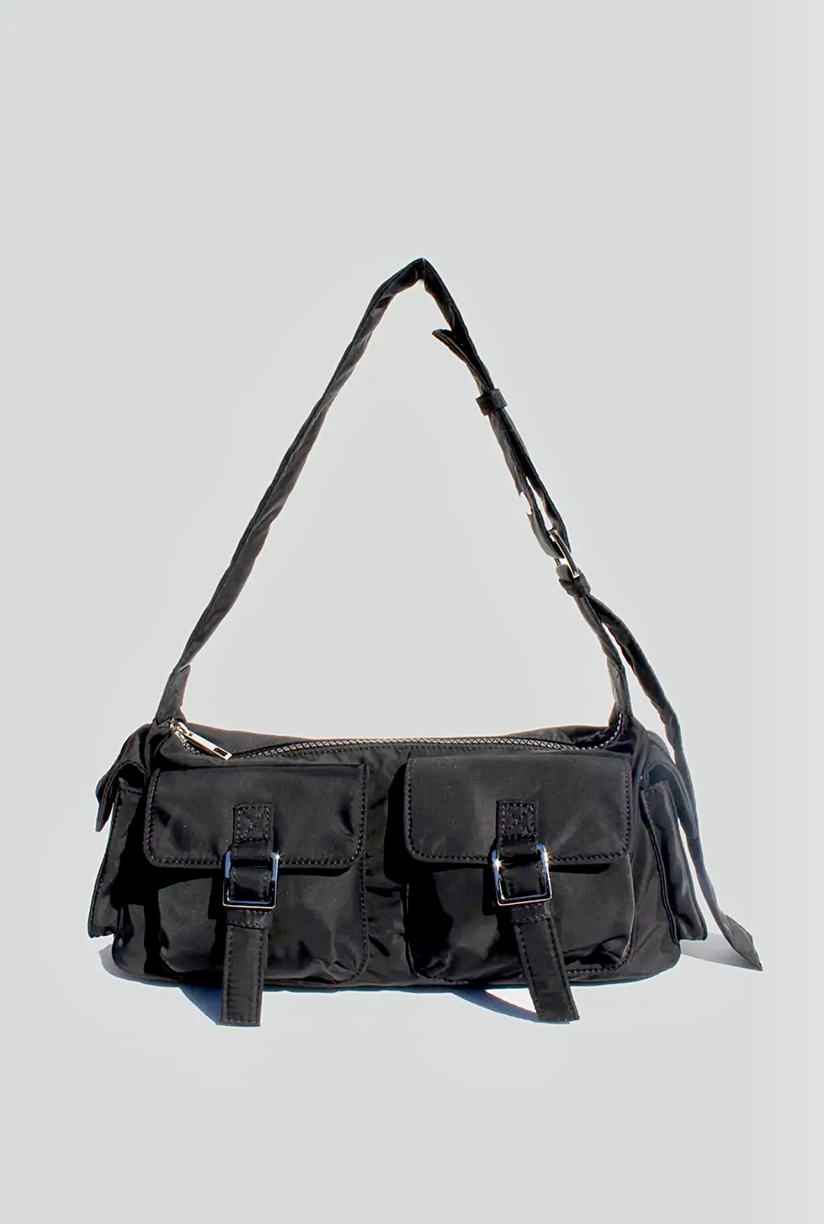 aria double front pocket shoulder bag