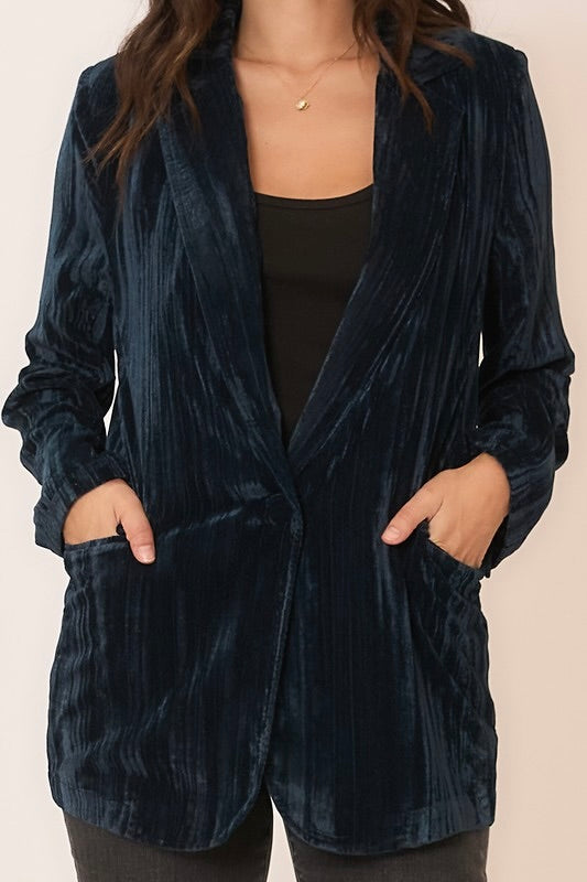 velvet crush blazer