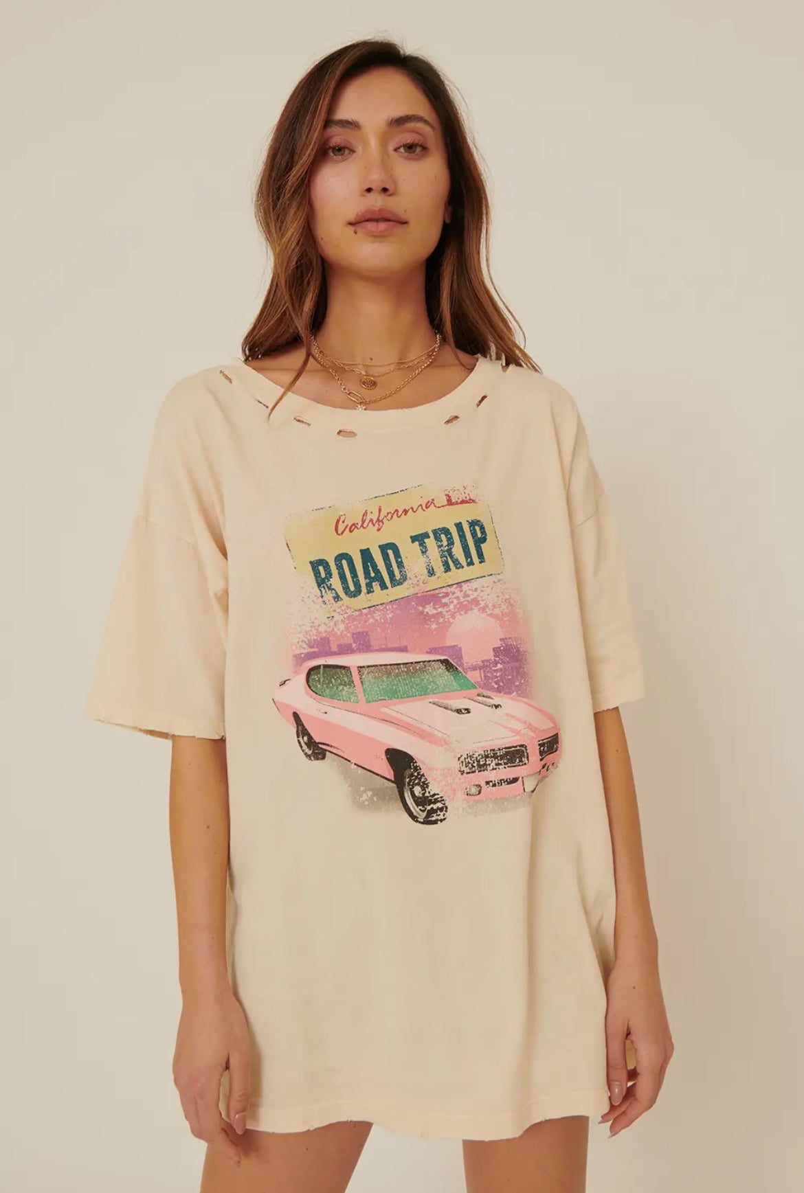 road trippin vintage graphic tee
