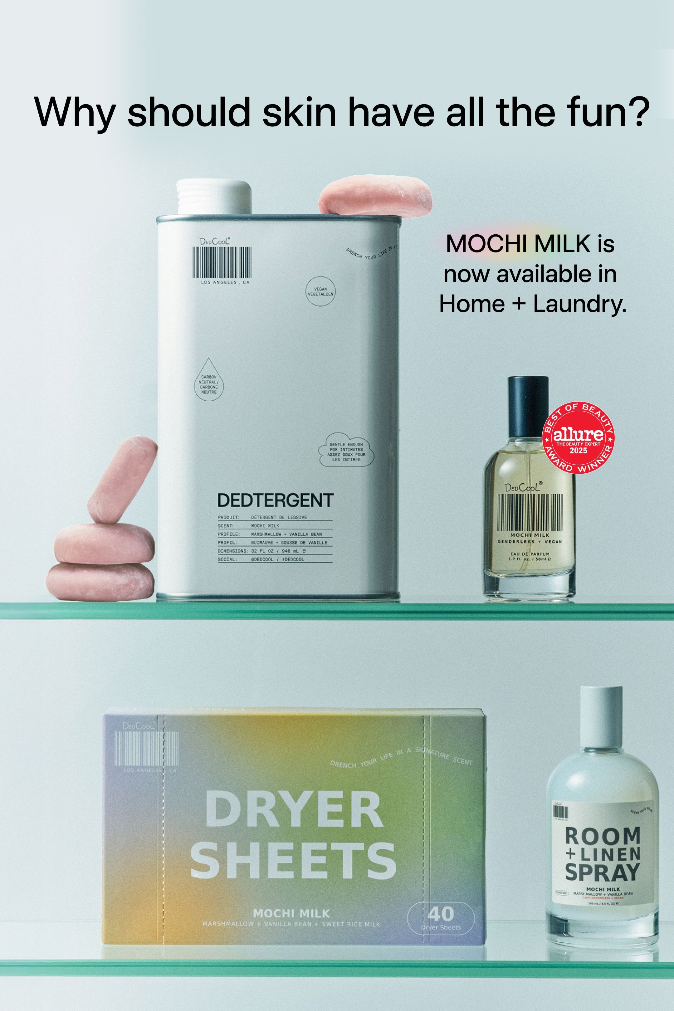 dedcool dryer sheets - mochi milk