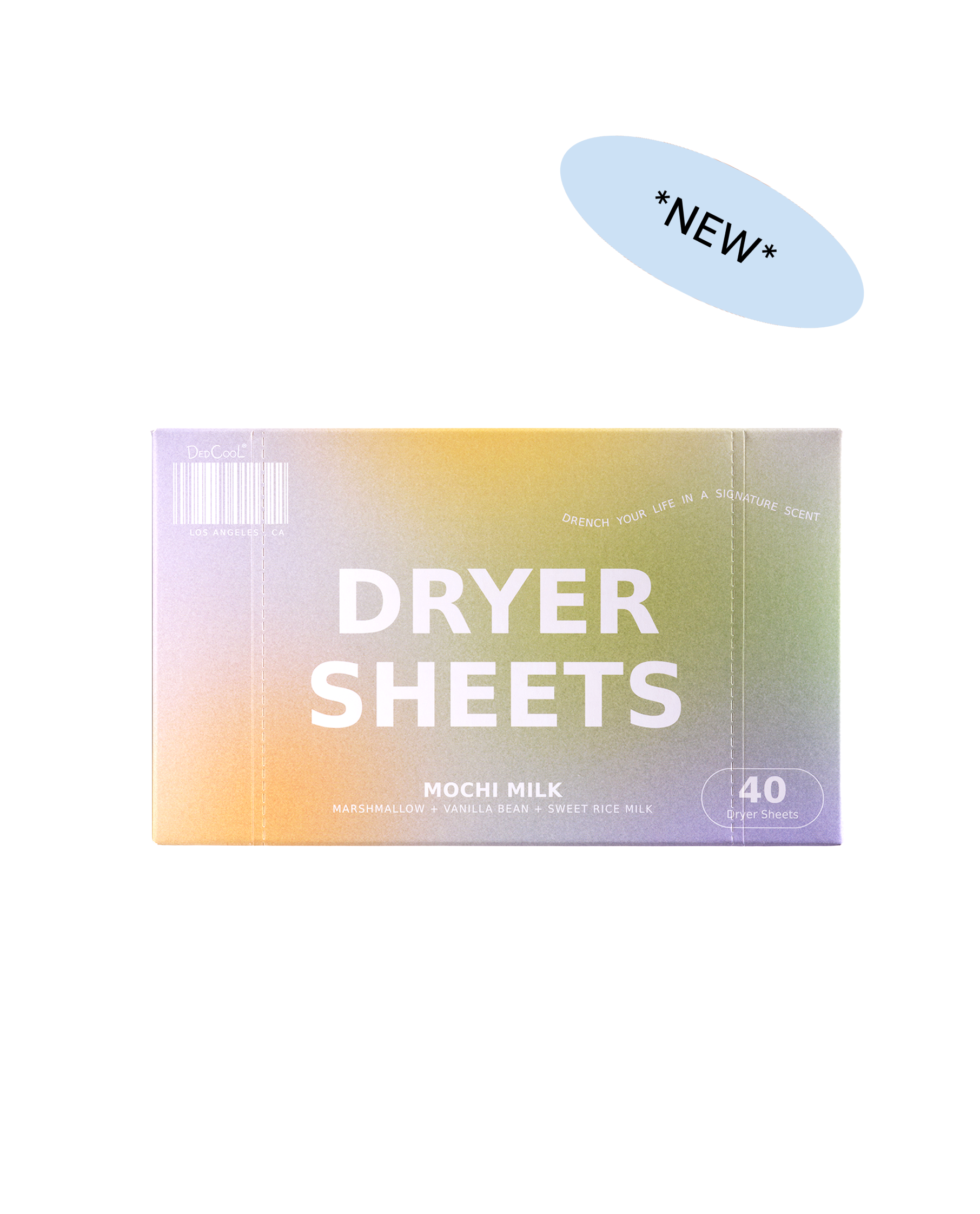 dedcool dryer sheets - mochi milk