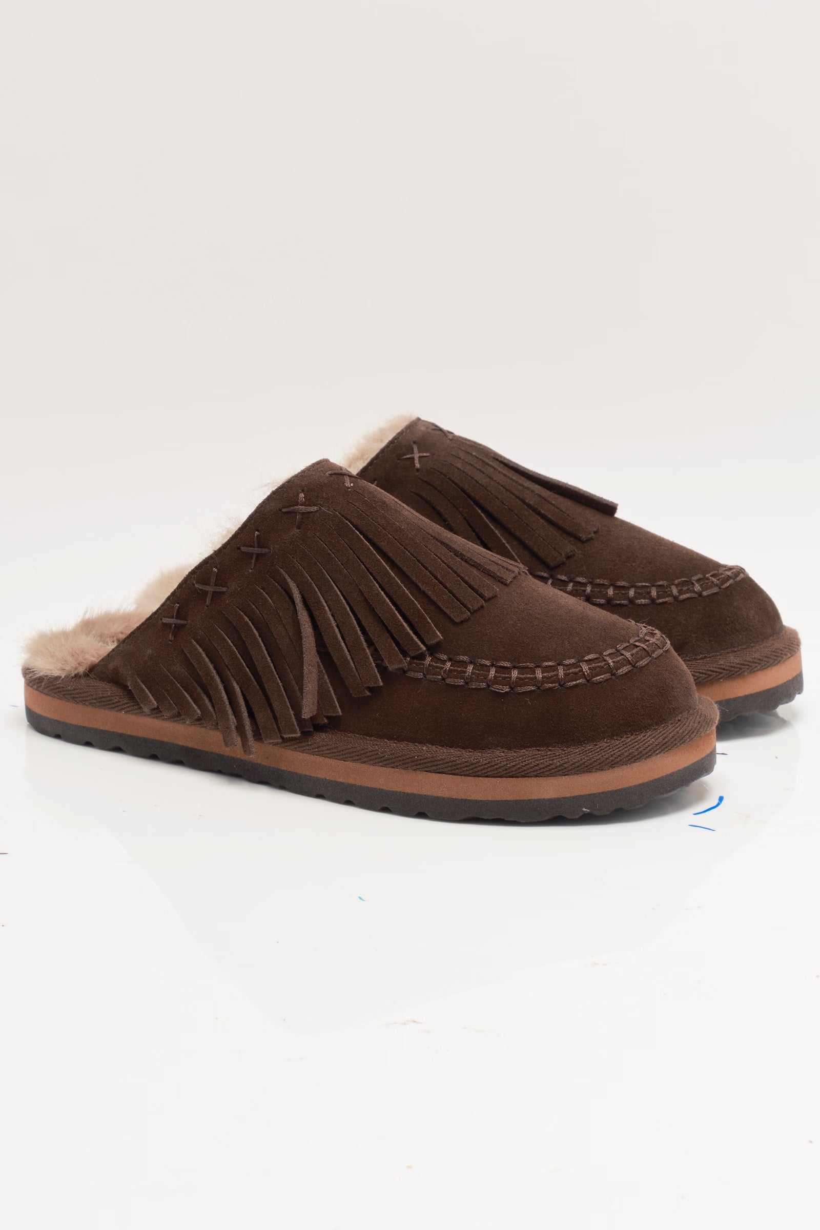 fp fallon fringe mule