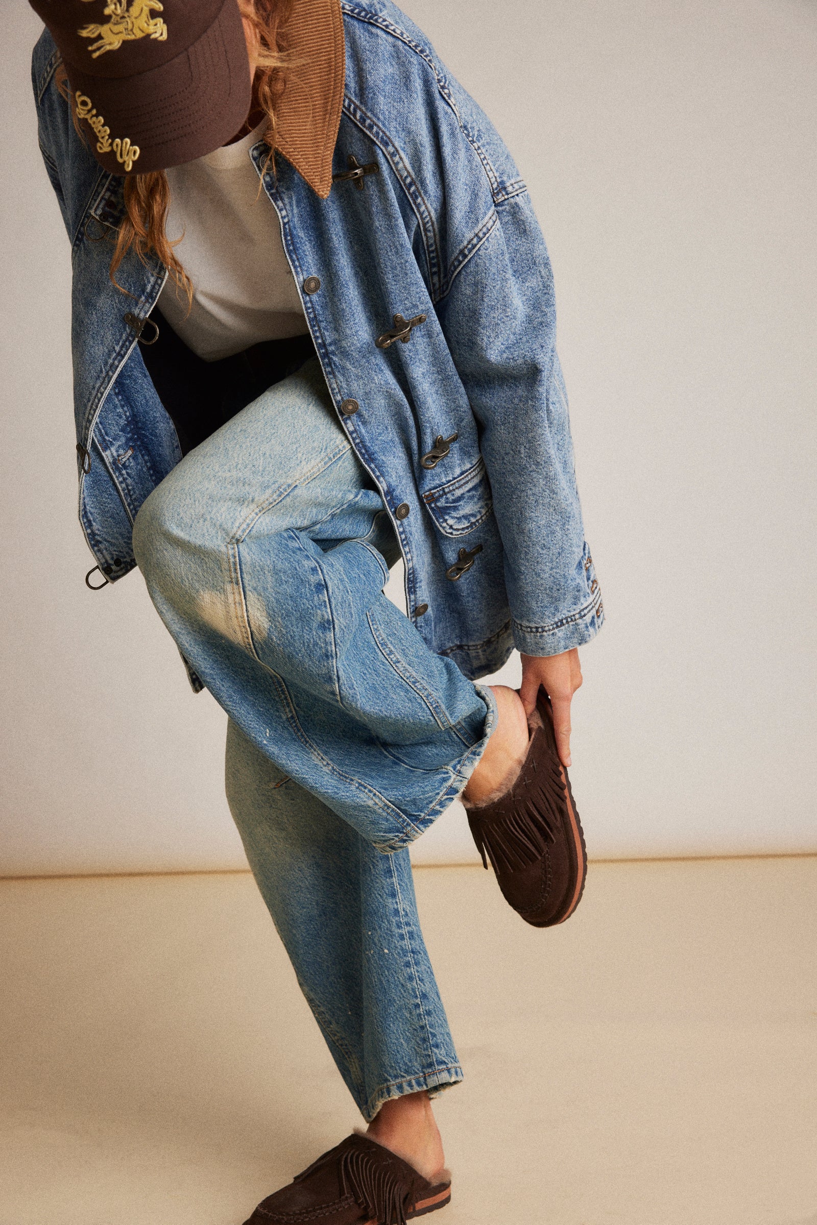 fp fallon fringe mule