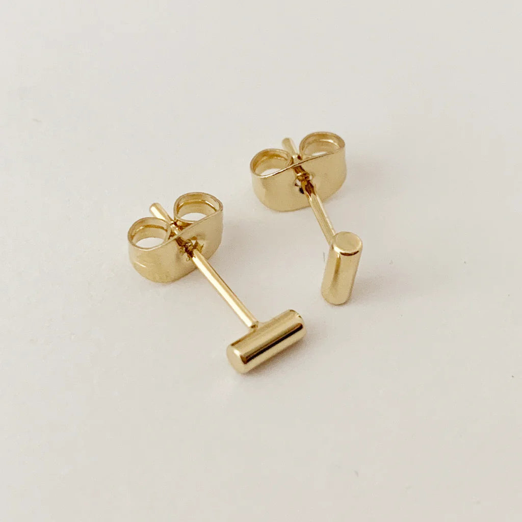 midi round bar earrings