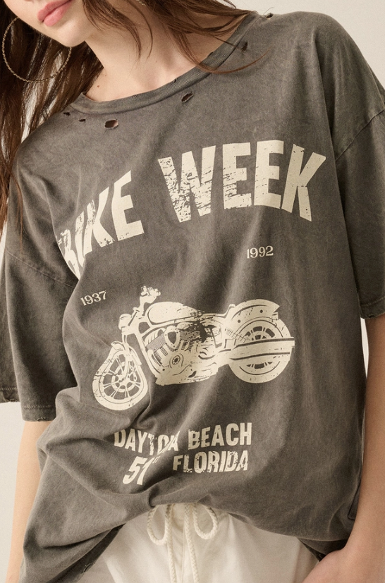 bike week vintage graphic tee