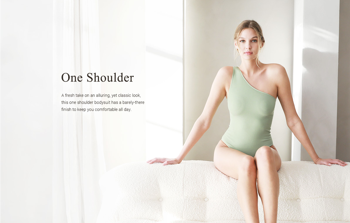 nb one shoulder bodysuit