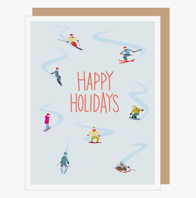 happy skiers card