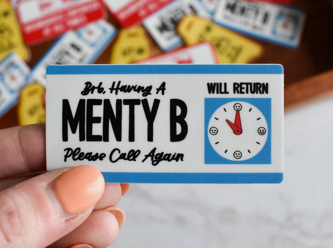 menty b sticker