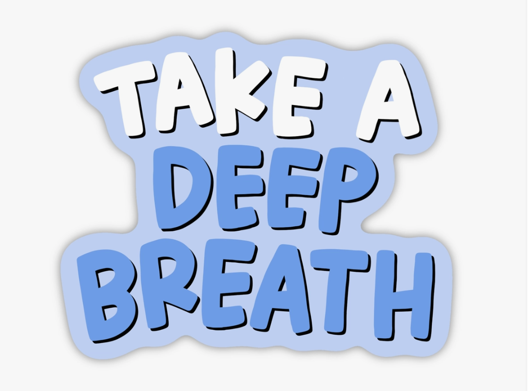 deep breath sticker