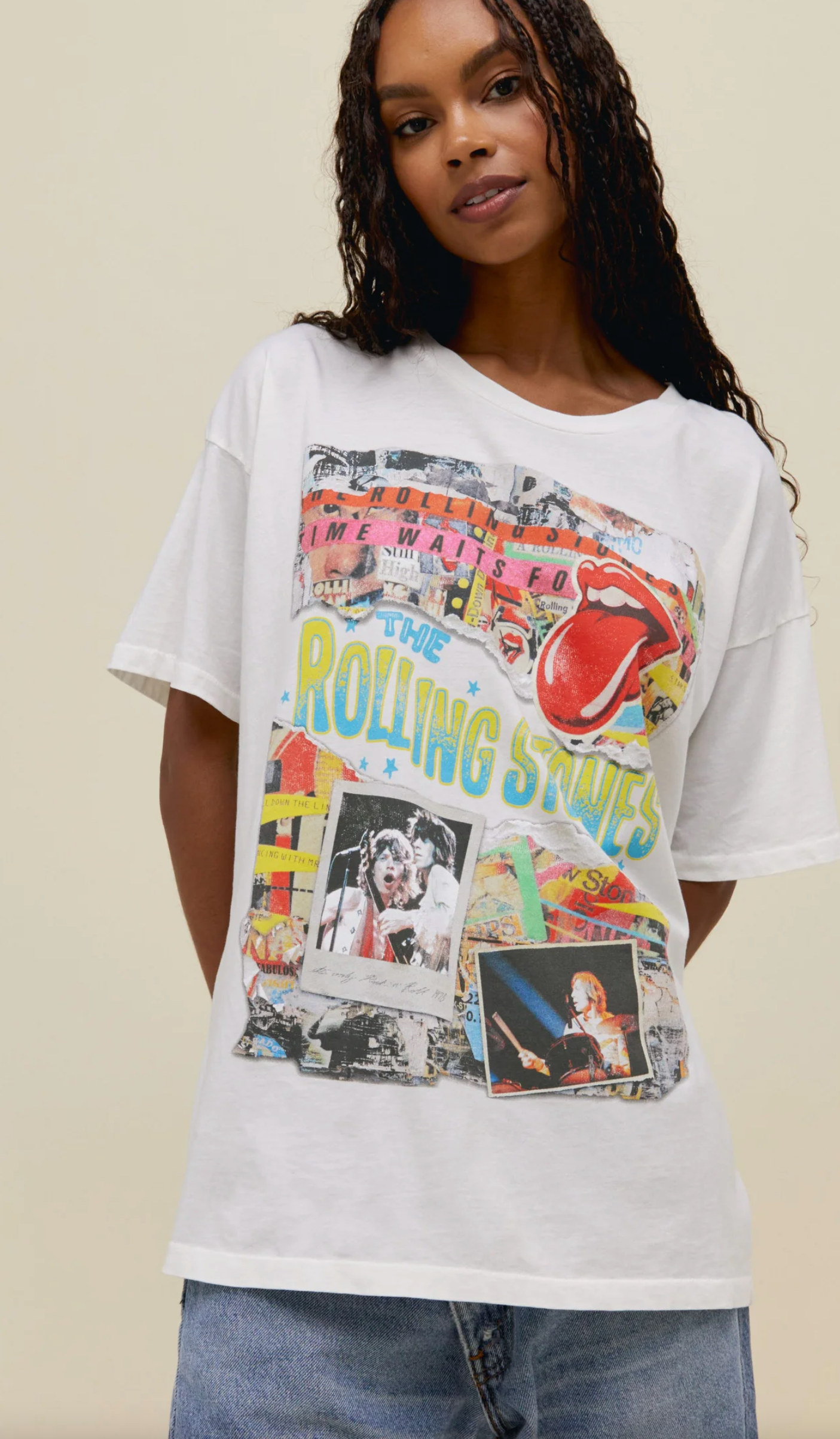 rolling stones time waits for no one merch tee