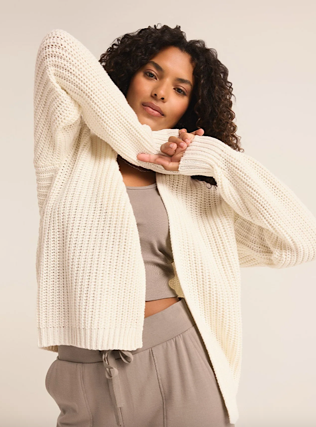 sutton rib cardigan