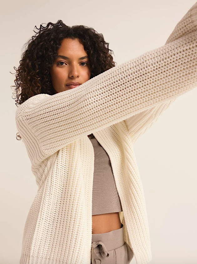 sutton rib cardigan