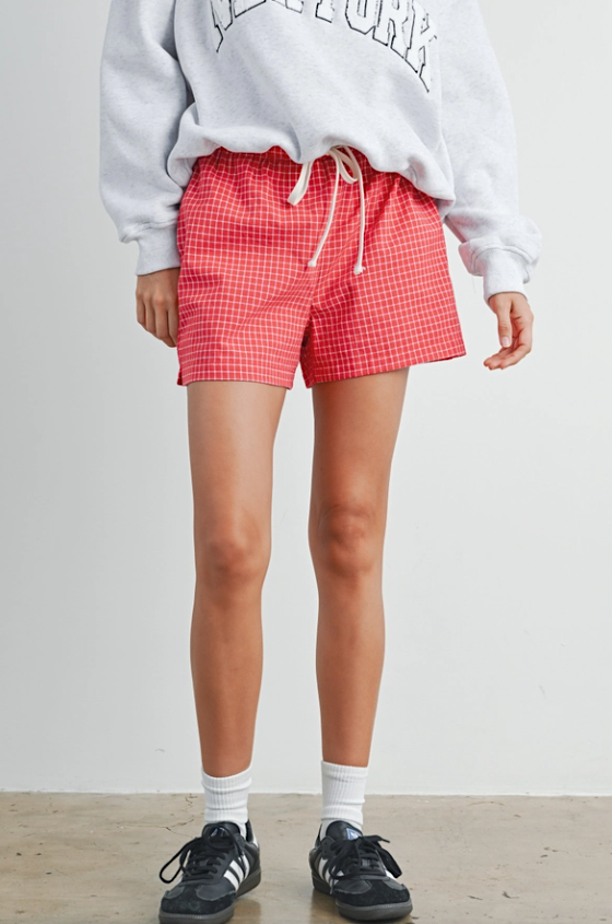 misty checkered shorts