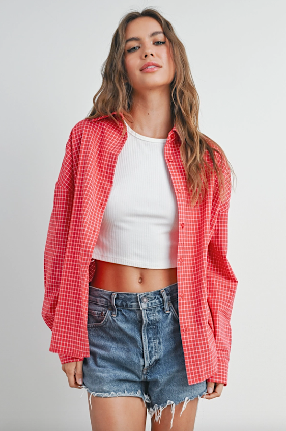 misty checkered shirt