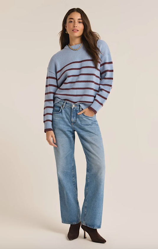 boyfriend stripe sweater