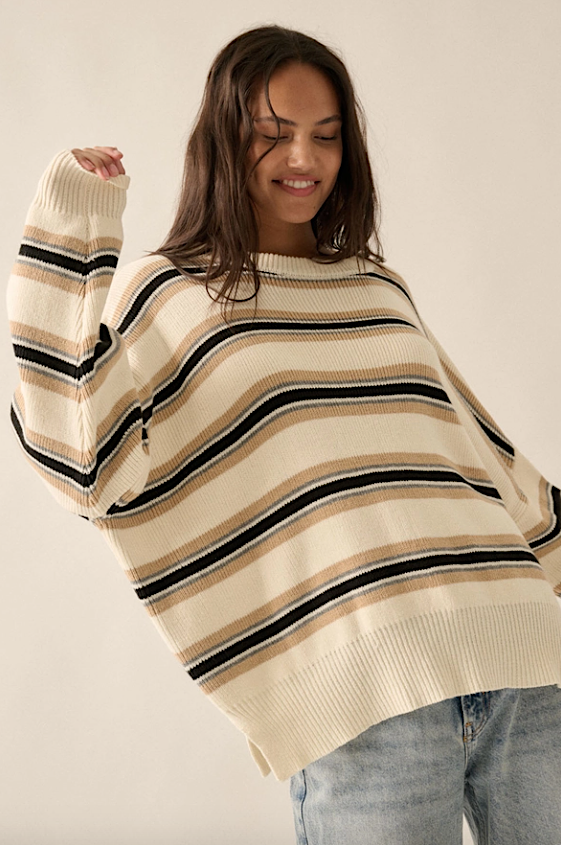 kit striped sweater