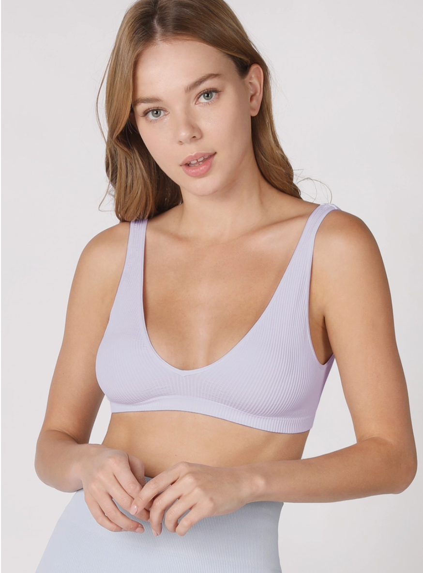 FREE PEOPLE Seamless Just Like That Bralette - IVORY