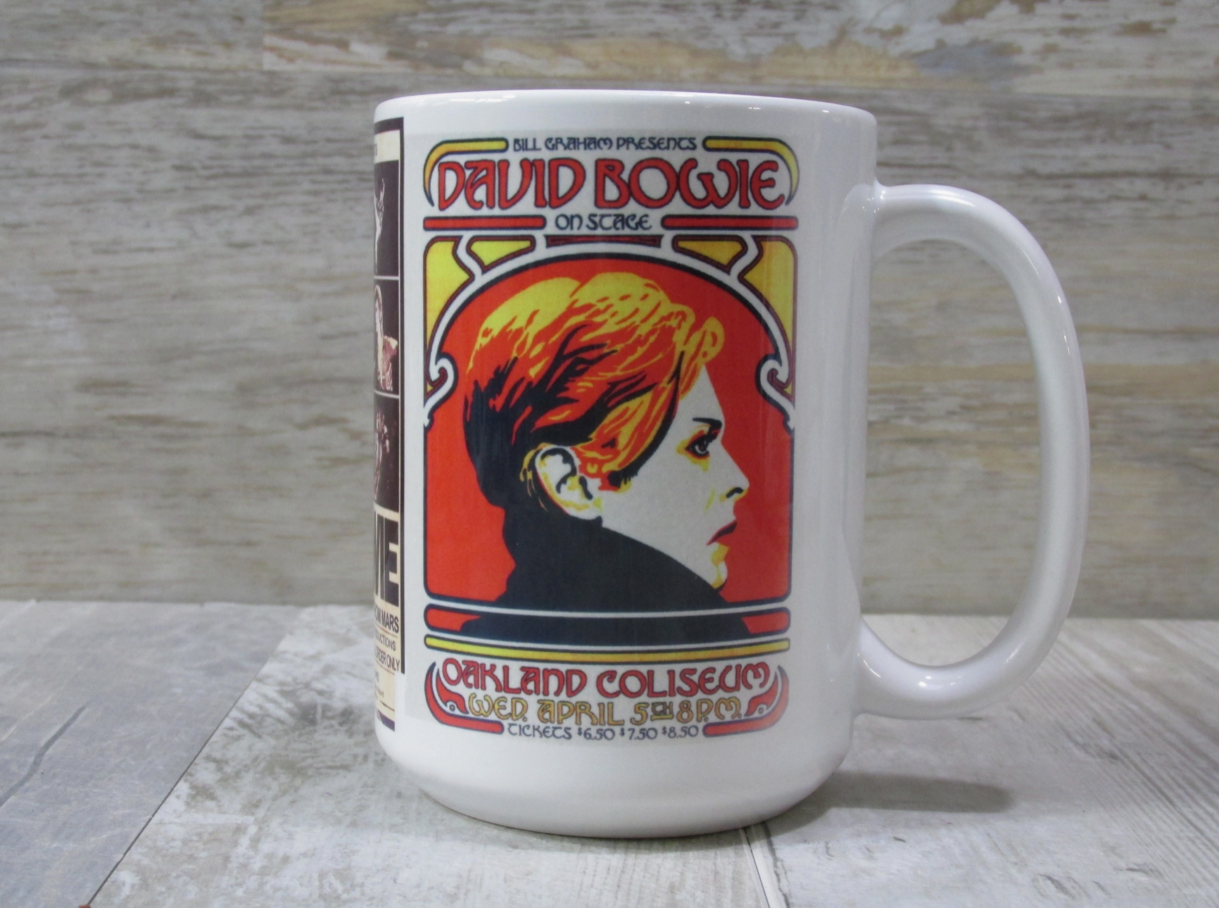 bowie vintage concert poster mug