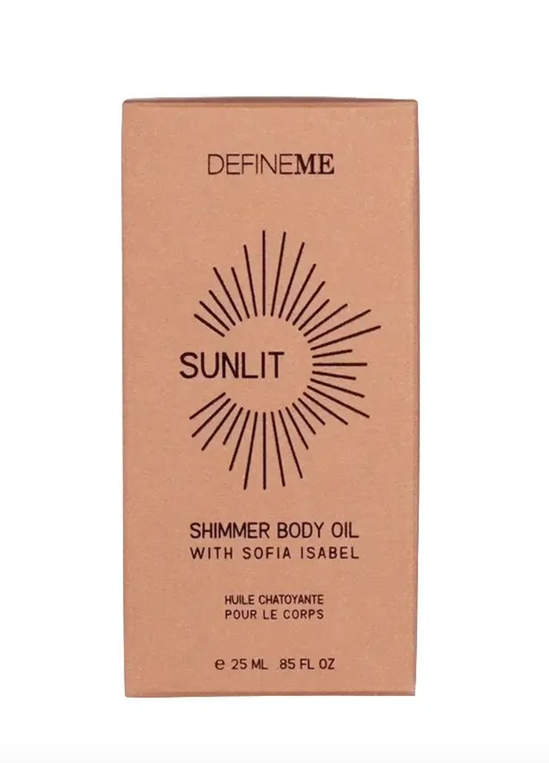 defineme shimmer body oil