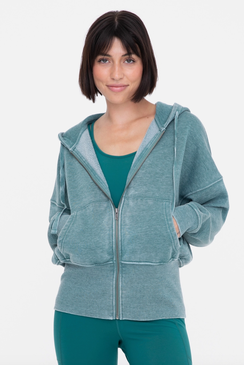 everyday fleece zip up hoodie