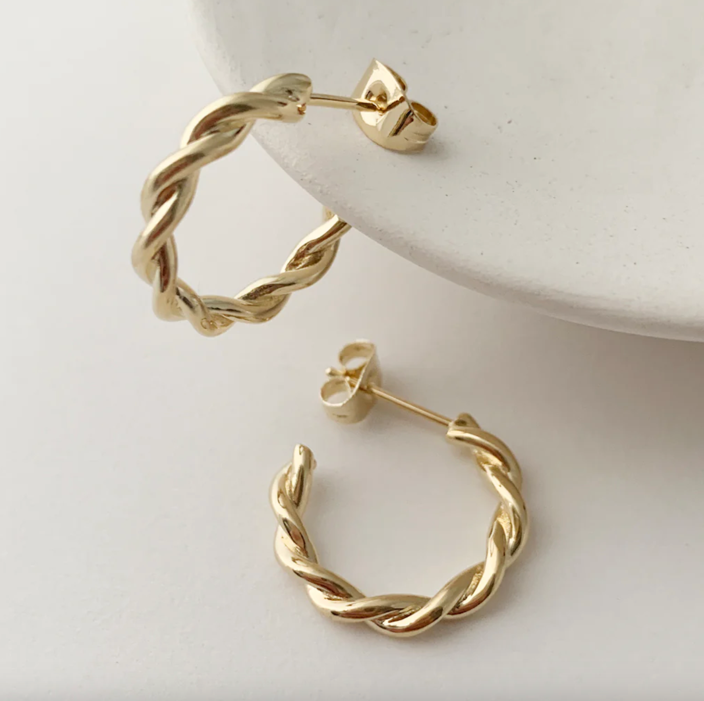 thick twist hoops
