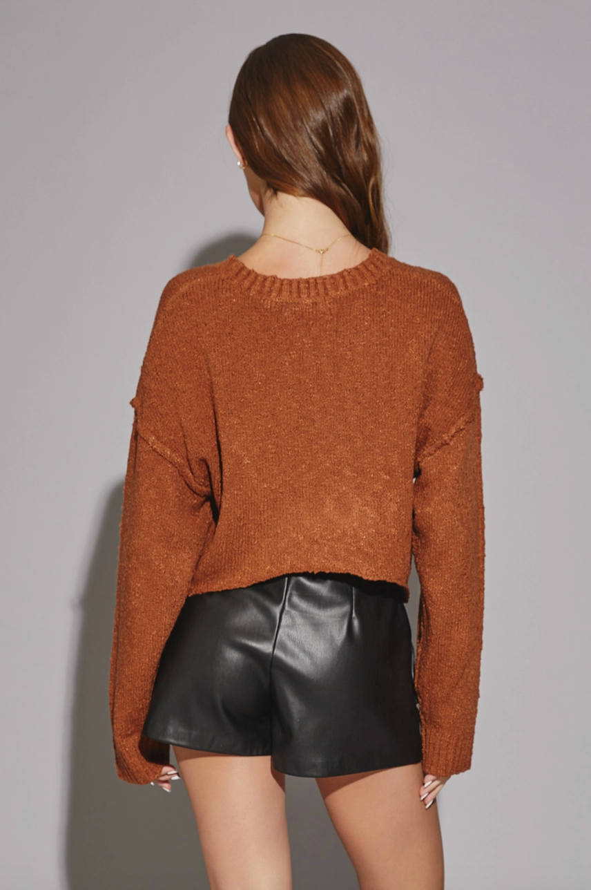 maple cropped sweater