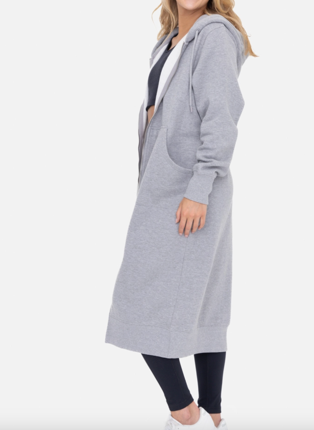 longline zip up hoodie Kindred People