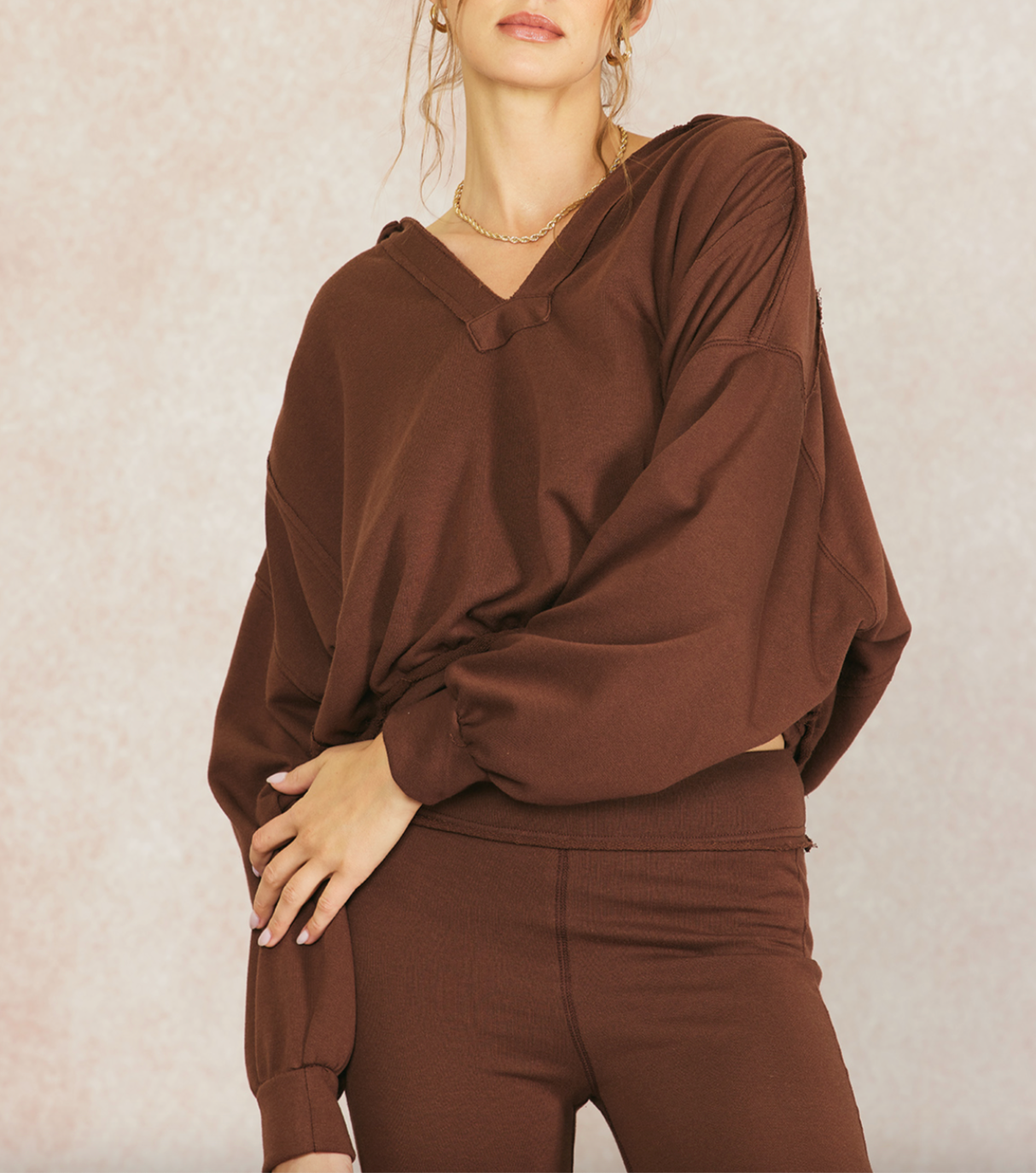 terry slouch top