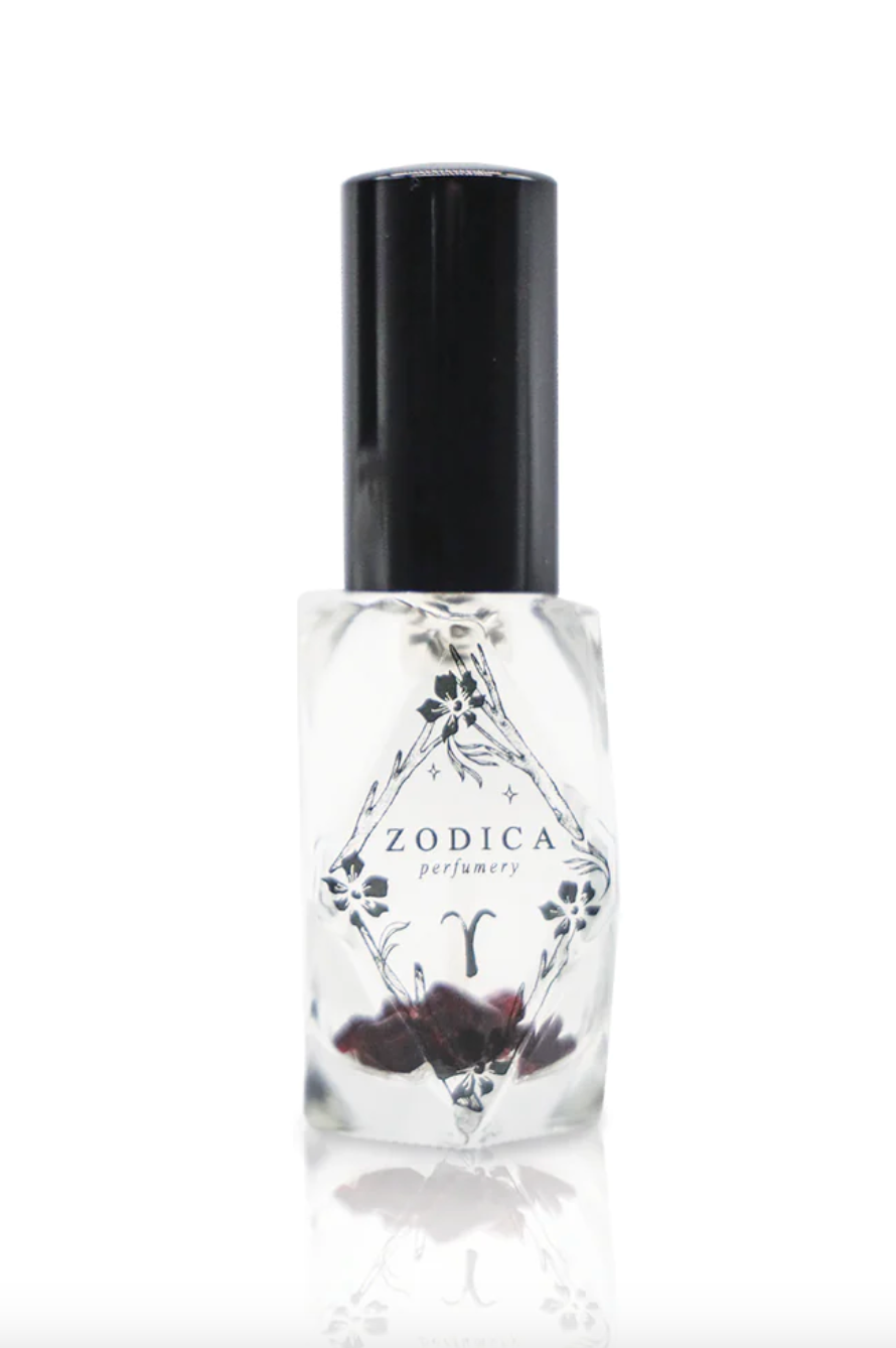 crystal infused mini zodiac perfume