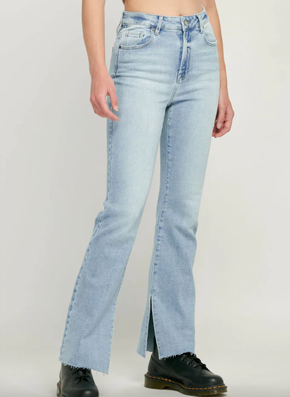 ryan high rise bootcut with slit