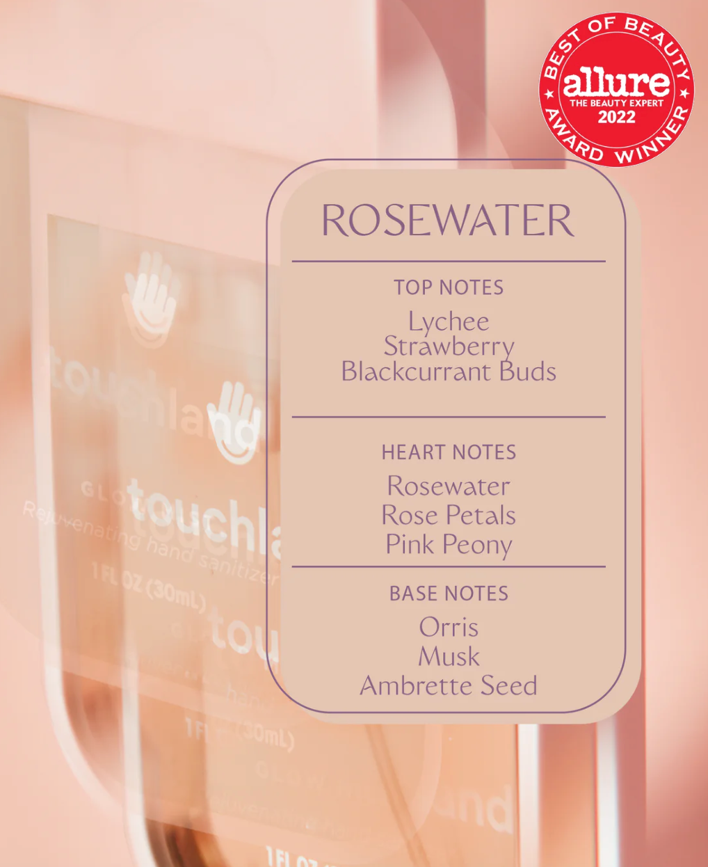 touchland glow mist - rosewater
