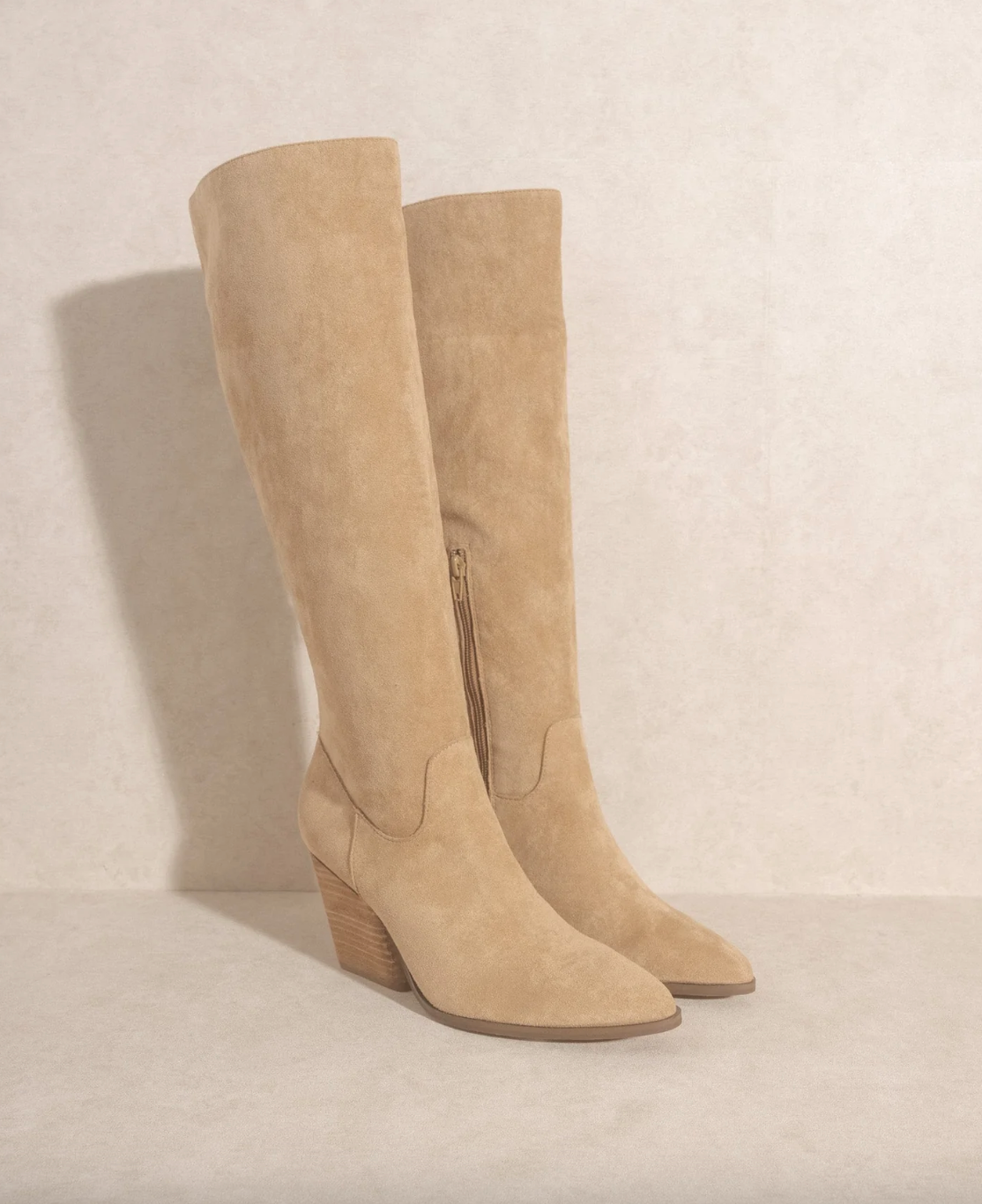 suede knee high boot
