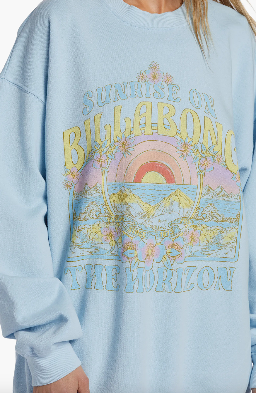 ride in crewneck - bliss blue