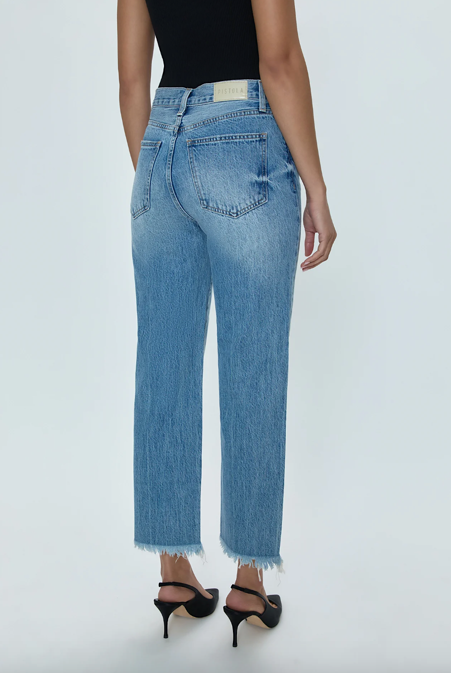 cassie crop super high rise straight - era vintage