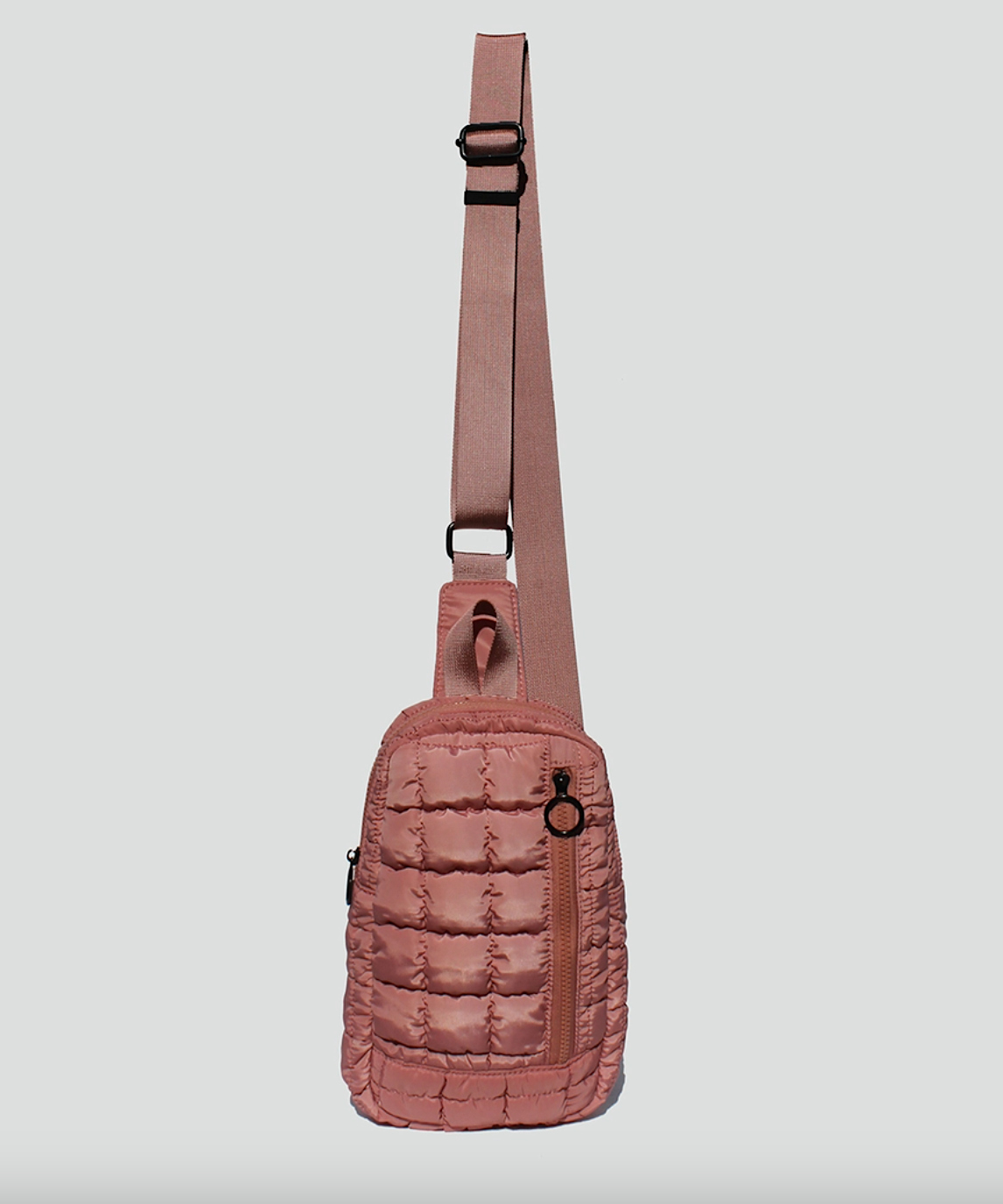 nevaeh nylon quilted sling bag